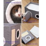 猫隐藏家具生产商-折叠立方体床定制