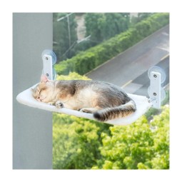 猫窗边架生产商-室内窗边吊床定制
