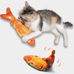 电动鱼猫玩具厂家- USB充电摆动玩具