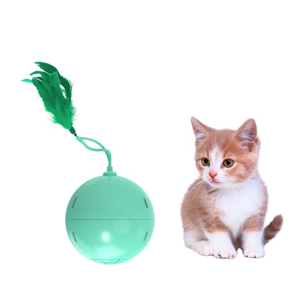 USB猫球玩具生产商-可充电自动滚球定制