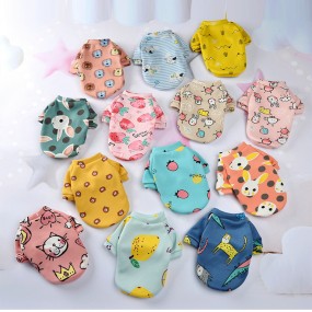 Funny Dog Shirts Factory - OEM Cartoon Summer Puppy Clothing