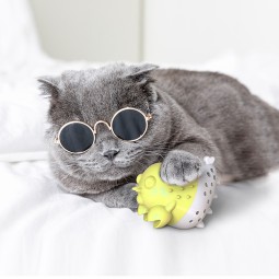 小龙虾猫玩具厂家-鱼形咀嚼玩具定制
