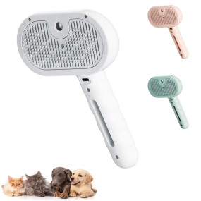 Cat Steam Brush Factory - OEM 3-in-1 Anti-Static Hair Removal