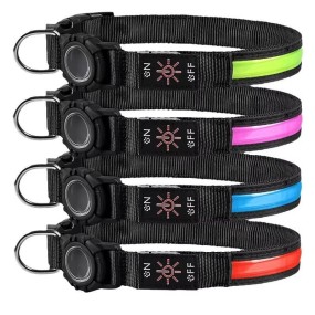 Light Up Pet Collar Factory - OEM Waterproof LED Airtag Holder