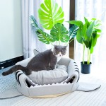 鲨鱼猫床厂家-透气可洗帐篷款