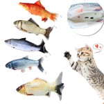 电动鱼猫玩具厂家- USB充电摆动玩具