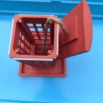 木质鸟屋厂家-红色电话亭造型