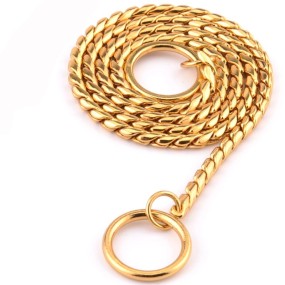 Snake Chain Collars Factory - Gold Stainless Steel