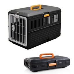 宠物航空箱厂家-折叠塑料旅行款
