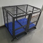 奢华狗笼供应商-铁质双门折叠