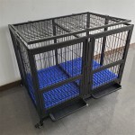 奢华狗笼供应商-铁质双门折叠