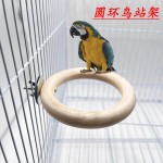 天然木栖木供应商-圆形树枝站架