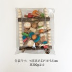 鸟玩具套装厂家-3件套木质秋千