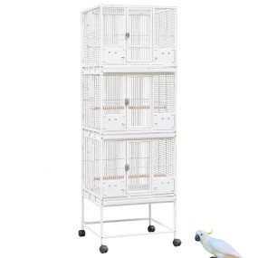 Stackable Bird Cages Factory - Metal Triple Outdoor