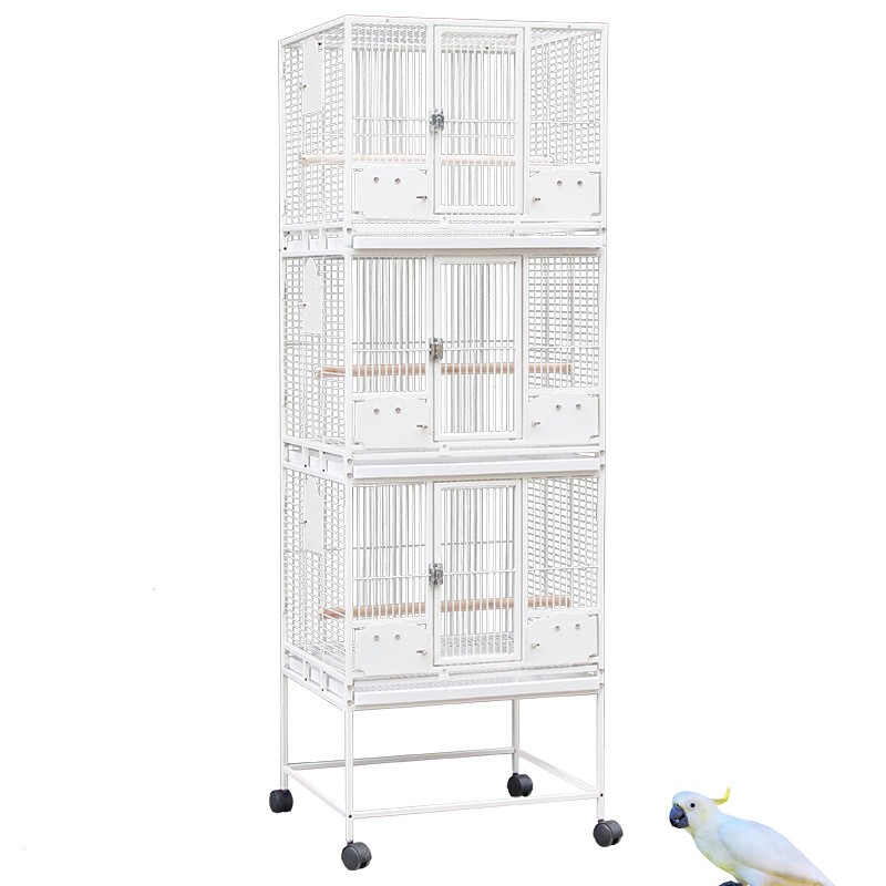 Stackable Bird Cages Factory - Metal Triple Outdoor