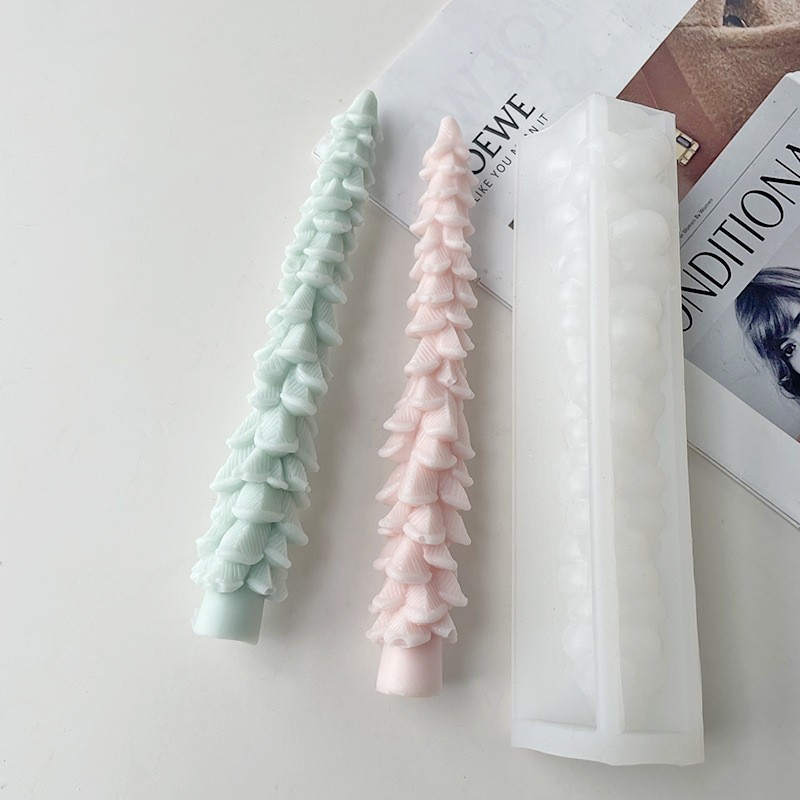 Christmas Candle Mold Supplier - Tree Shape Handmade
