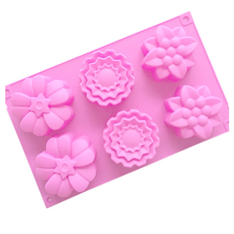 Flower Cake Mold Factory - 6 Cavity 3 Groups