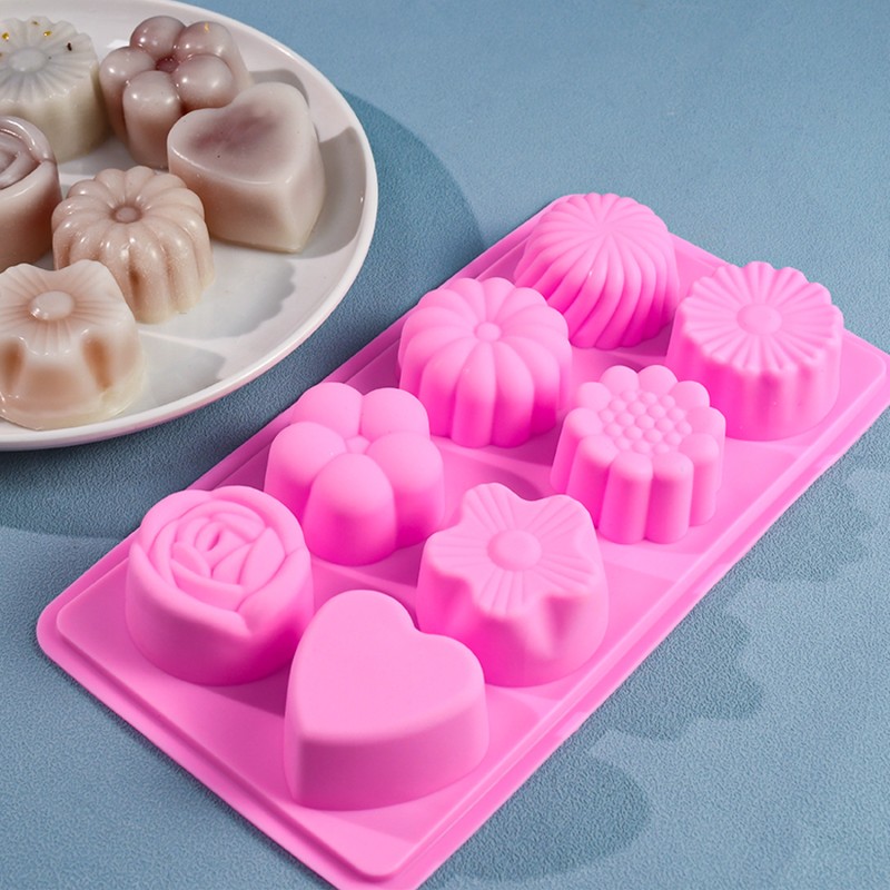 Flower Mold Manufacturer - 8 Cavity Baking Jelly