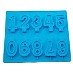 数字蜡烛模具供应商-10腔硅胶