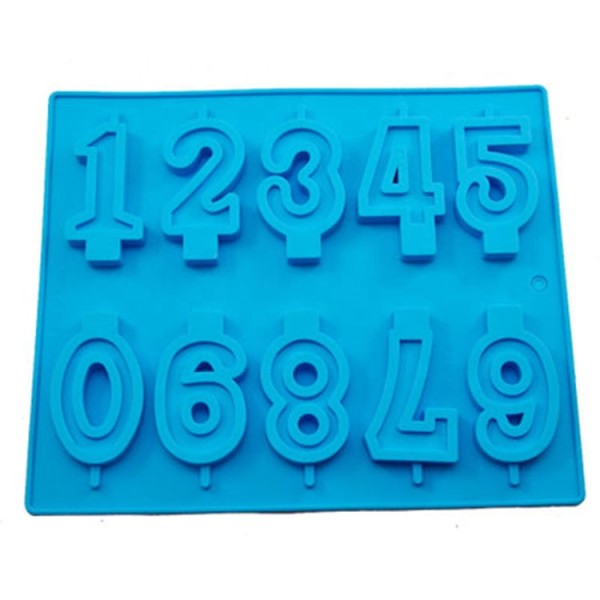 数字蜡烛模具供应商-10腔硅胶