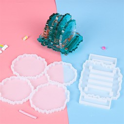 环氧模具厂家-4腔不规则杯垫