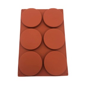 Baking Mold Factory - 6 Cavity Round Silicon