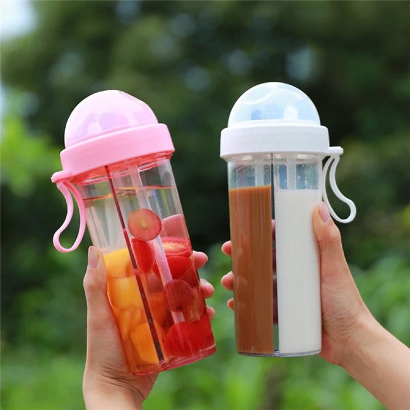 Double Straw Bottle Supplier - Plastic Lovers Kids Use