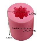 玫瑰蜡烛模具供应商-3D花圆柱