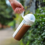 双吸管瓶供应商-塑料情侣儿童用
