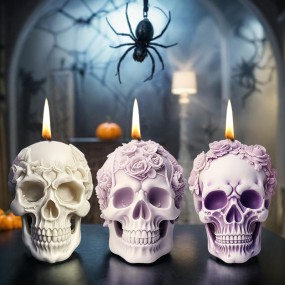 Rose Skull Mold Supplier - Aromatherapy Candle DIY