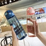 塑料水壶厂家-780ml透明旅行便携