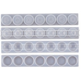 Flower of Life Mold Factory - Seven Chakra Semicircular