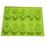 数字蜡烛模具供应商-10腔硅胶