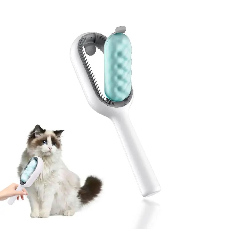 Pet Hair Comb Wholesale - OEM Self-Cleaning Bathing Brush