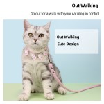 猫项圈套装批发-可爱卡通PU牵引