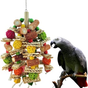 Bird Chew Toys Wholesale - OEM Natural Corn Cobs Rattan