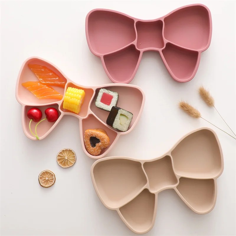 Baby Food Set Factory - Divided Suction Plate Bib