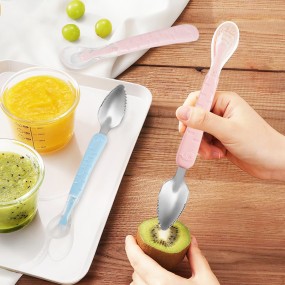 Baby Training Spoon Factory - Double-headed Soft Tip