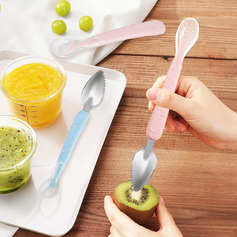 Baby Training Spoon Factory - Double-headed Soft Tip