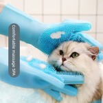 宠物沐浴手套供应商-硅胶狗猫洗澡刷