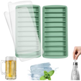 Rectangle Ice Tray Supplier - Silicone Removable Lid
