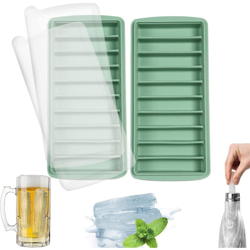 Rectangle Ice Tray Supplier - Silicone Removable Lid