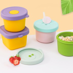Baby Snack Cup Supplier - Kawaii Bear Shape Container