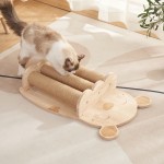 猫抓板批发-实木剑麻立式