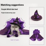 宠物服装生产商-花卉恶魔斗篷魔法帽