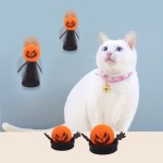 万圣节猫玩具厂家-环保弹跳南瓜头定制