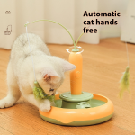 猫玩具厂家-飞羽棒旋转