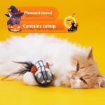 猫咀嚼玩具生产商-毛绒羽毛自拍杆