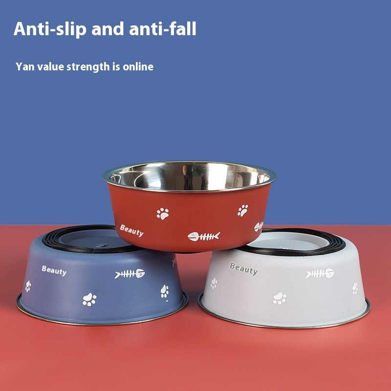 Stainless Steel Dog Bowl Manufacturer - Nordic Style Double-Layer Non-Slip