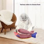 猫薄荷鱼玩具供应商-人造麻布幼猫训练